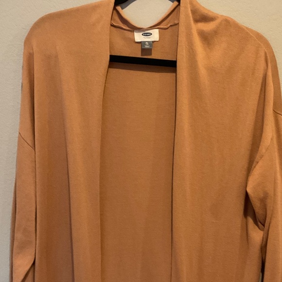 Old Navy Camel Knit Cardigan, XL - Picture 3 of 11